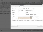 Soccer Info - Insert shortcodes without any hassels - Results
